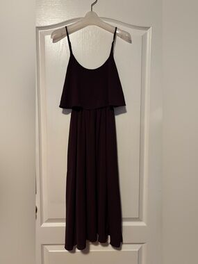 OAK + FORT Sleeveless Maxi Dress in Deep Plum